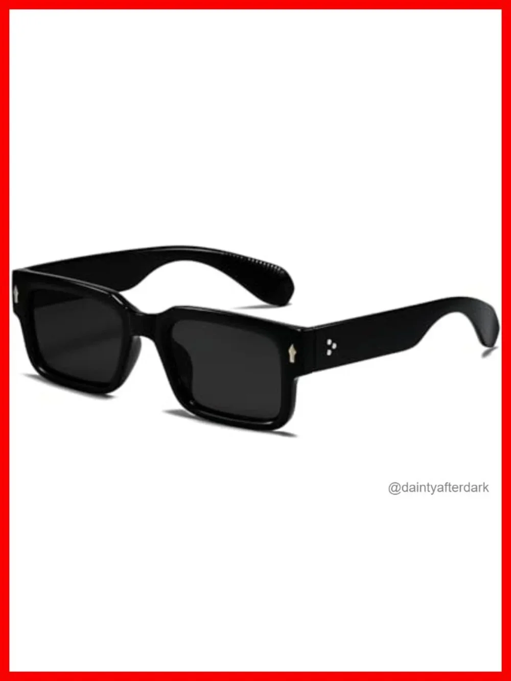 Classic Square Sunglasses Thick Frame Rectangle Chunky Shades UV400